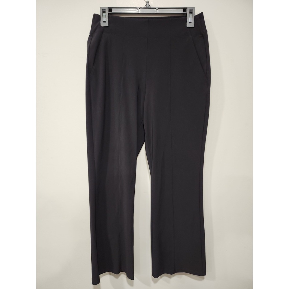 Athleta Cosmic Kickflare Pant Womens 8 Black Wide Leg High Rise Stretch Casual
